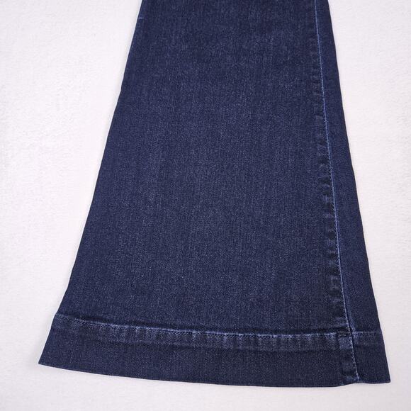 Hudson Ferris Flare Jeans Womens Dark Wash Stretch Denim Flap Pocket Low Rise 27 - Picture 5 of 16